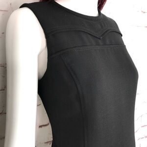 TORY BURCH LBD Sleeveless Black Sheath Dress Size 4